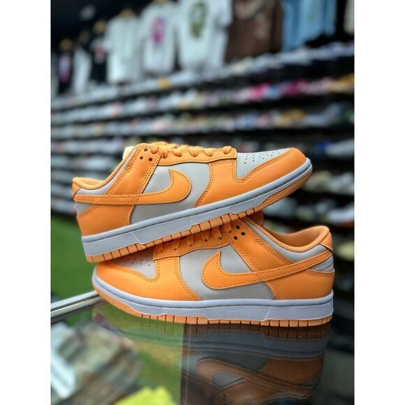 Nike Shoes - Retro Nike Dunk Low Womens 8.5 Peach Cream White  Leather Sneakers Shoes Summer